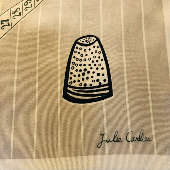 Vintage Numbered Silk Scarf - Picture 10 of 11